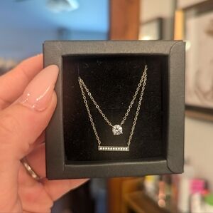 Layered bar necklace